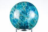 Bright Blue Apatite Sphere - Madagascar #198749-1